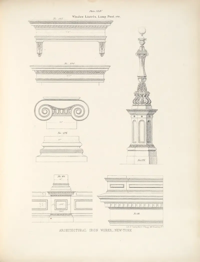 Window Lintels, Lamp Post, etc.